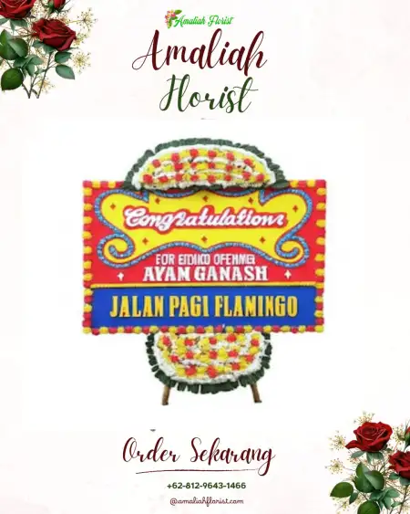 Sewa Papan Bunga Setail